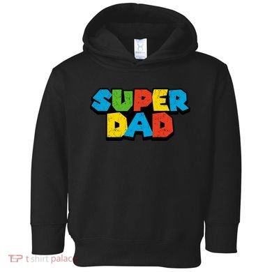 Super Daddio Dad Video Gamer Toddler Hoodie