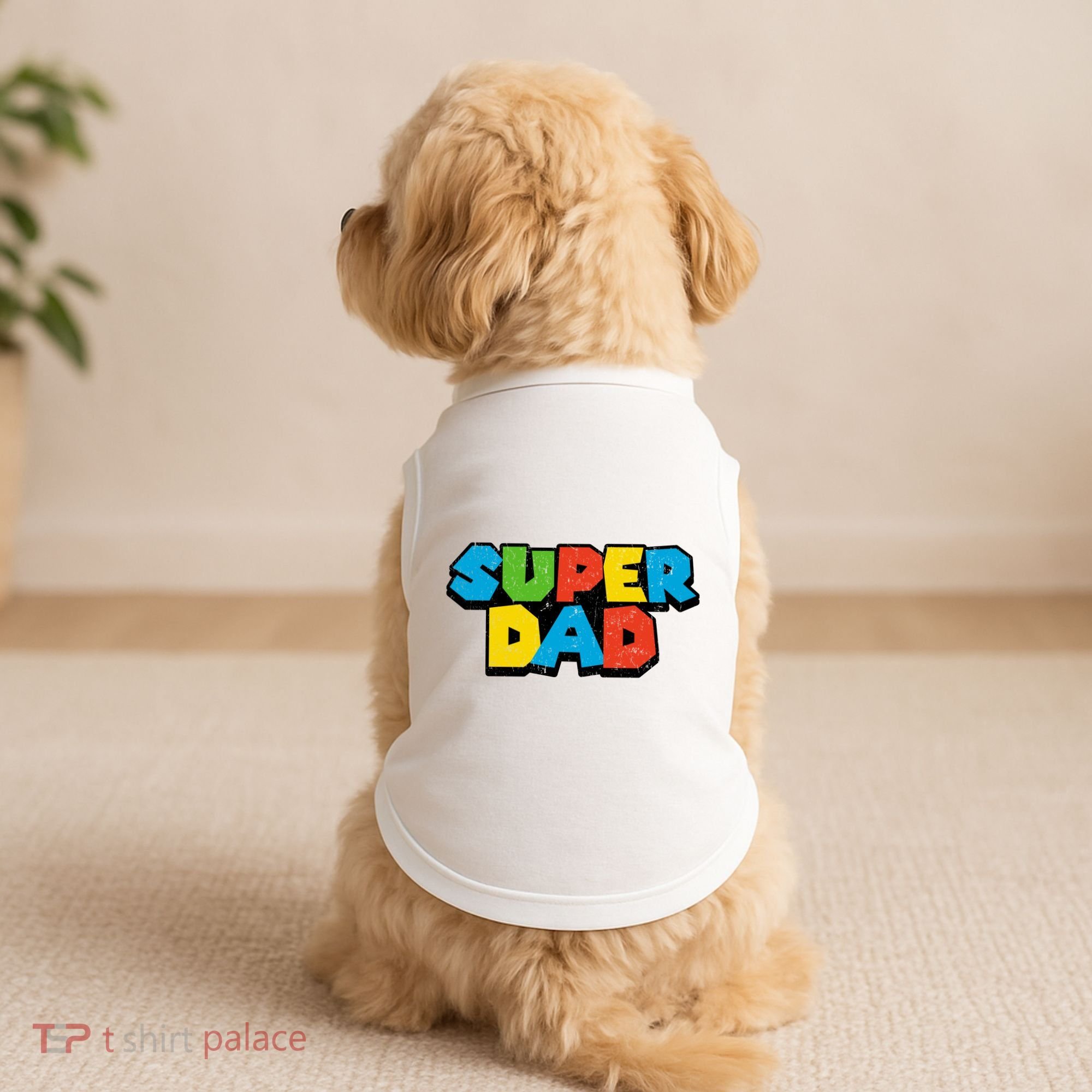 Super Daddio Dad Video Gamer Doggie Tank