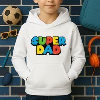 Super Daddio Dad Video Gamer Kids Hoodie thumb 2