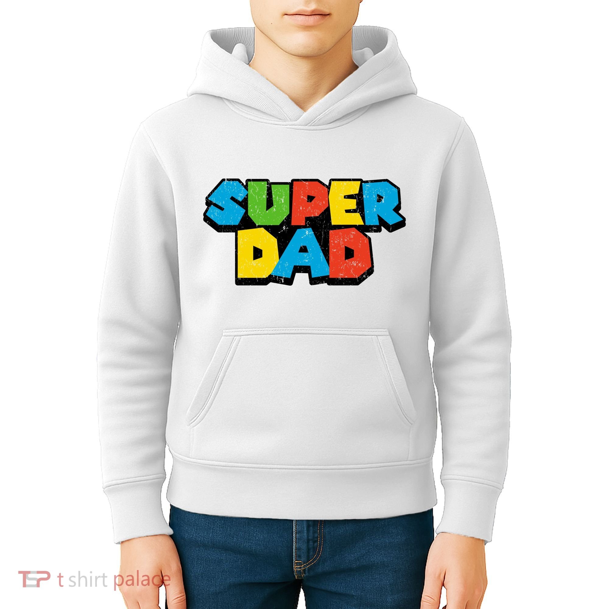 Super Daddio Dad Video Gamer Kids Hoodie