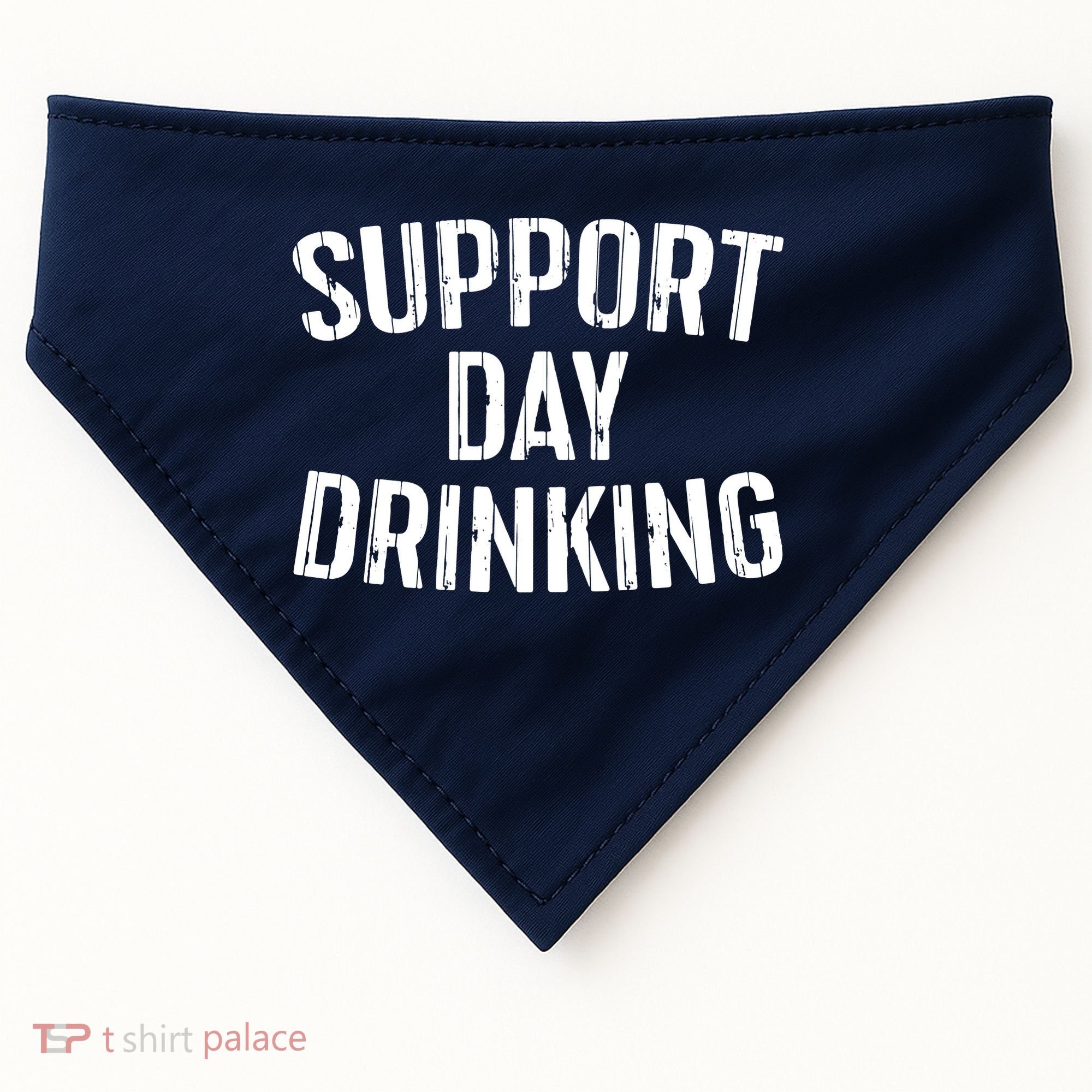 Support Day Drinking USA-Made Doggie Bandana