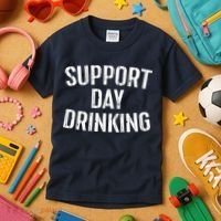 Support Day Drinking Kids T-Shirt thumb 3