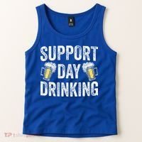 Support Day Drinking Beer Alcohol St Patricks Day Funny Tank Top thumb 2