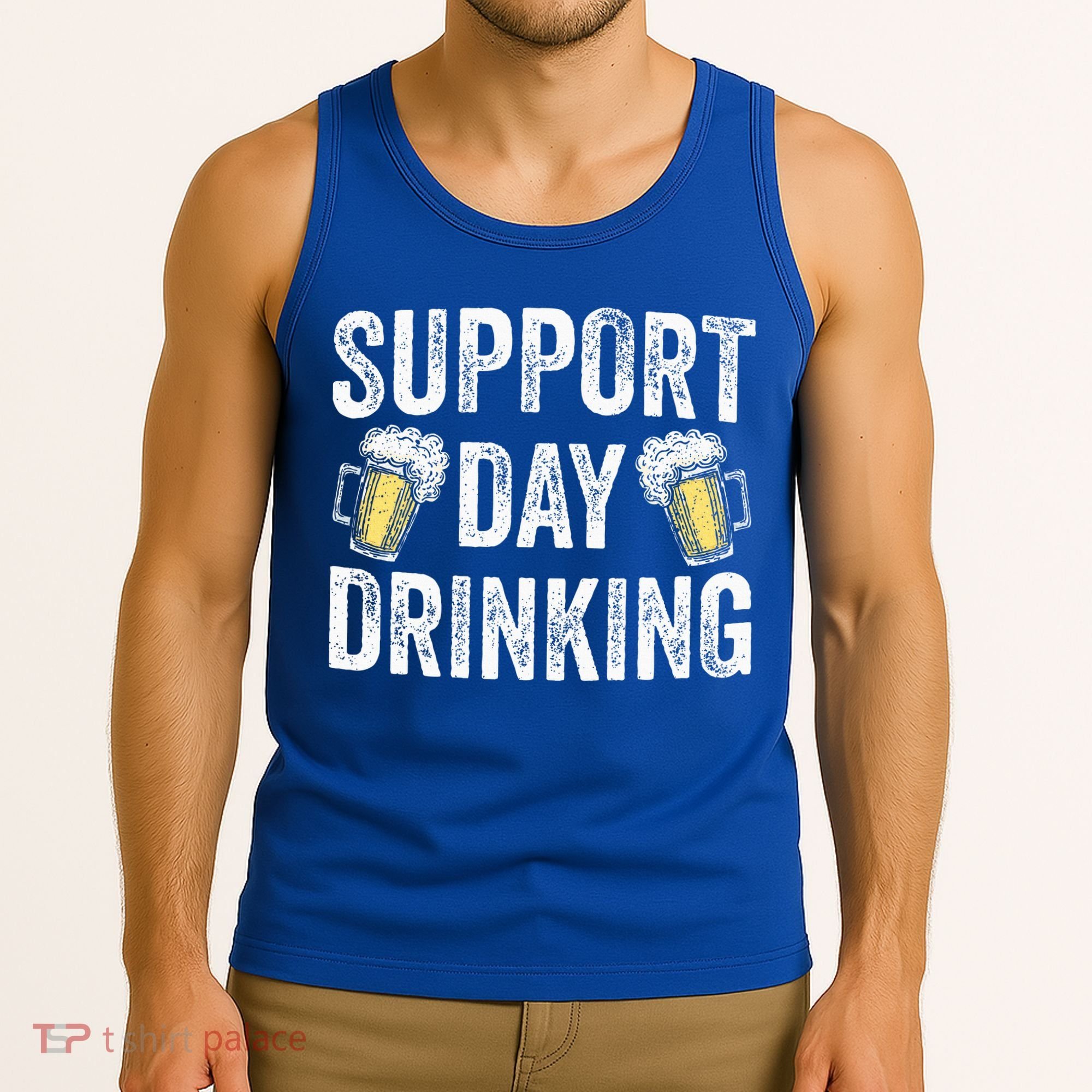 Support Day Drinking Beer Alcohol St Patricks Day Funny Tank Top