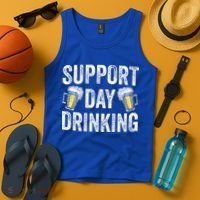 Support Day Drinking Beer Alcohol St Patricks Day Funny Tank Top thumb 4