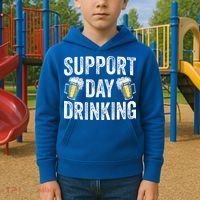 Support Day Drinking Beer Alcohol St Patricks Day Funny Kids Hoodie thumb 2