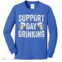 Support Day Drinking Beer Alcohol St Patricks Day Funny Kids Long Sleeve Shirt thumb 0