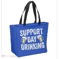 Support Day Drinking Beer Alcohol St Patricks Day Funny Tote Bag thumb 2