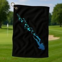 Scuba Diving Diver Golf Towel thumb 1