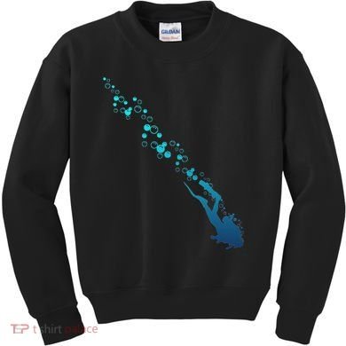 Scuba Diving Diver Kids Sweatshirt