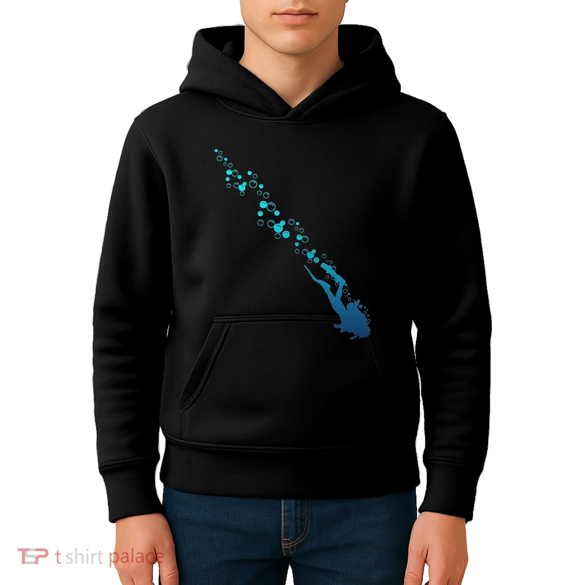 Scuba Diving Diver Kids Hoodie