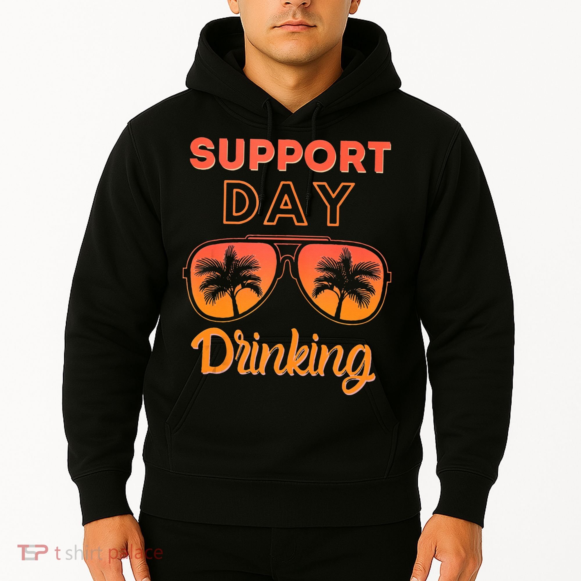 Support Day Drinking Funny Summer Beach Vacation Tank Top Hoodie