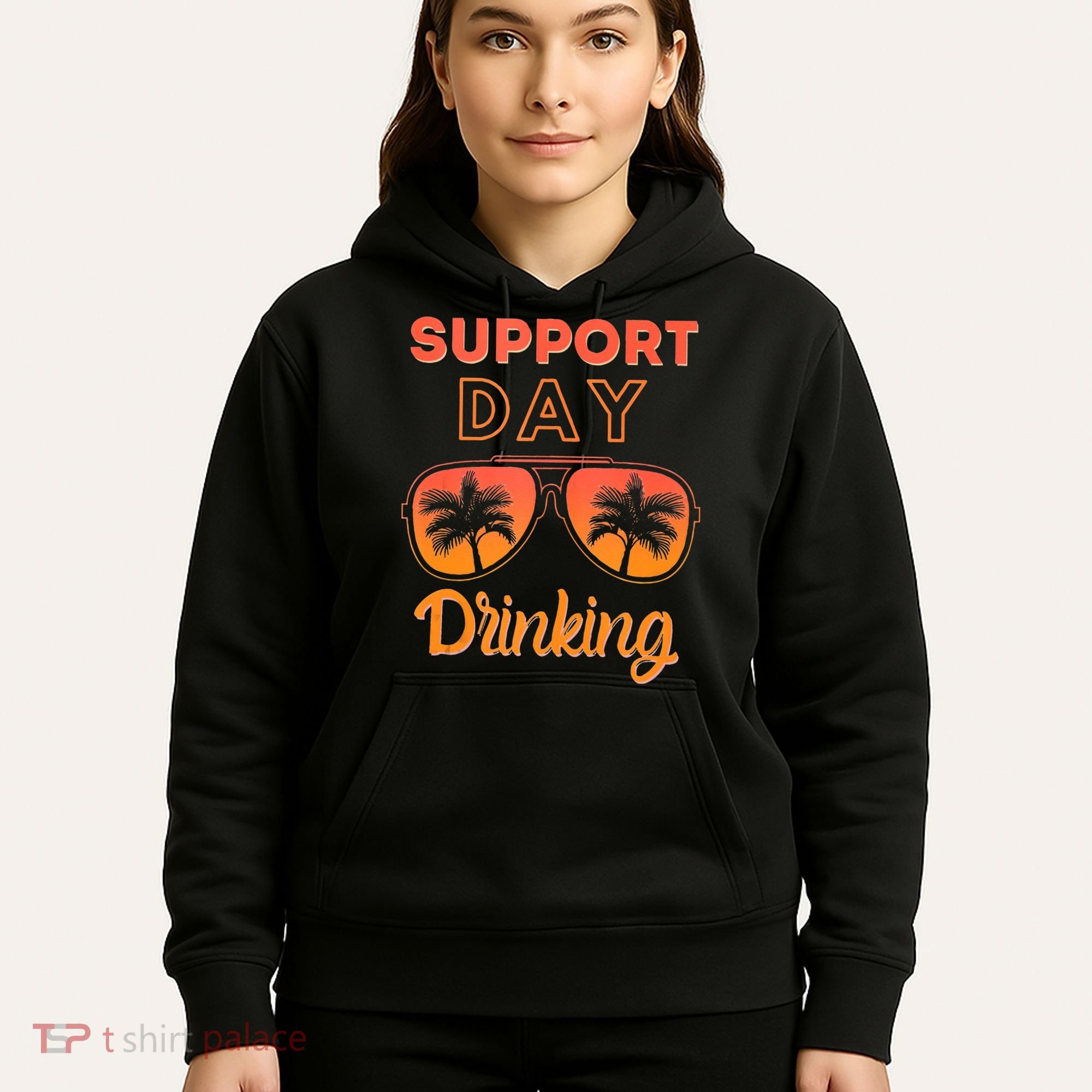 Support Day Drinking Funny Summer Beach Vacation Tank Top Hoodie