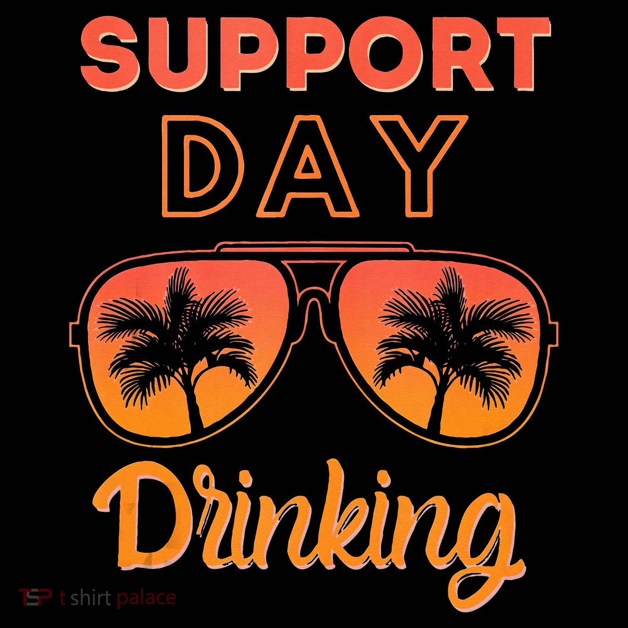 Support Day Drinking Funny Summer Beach Vacation Tank Top Polo