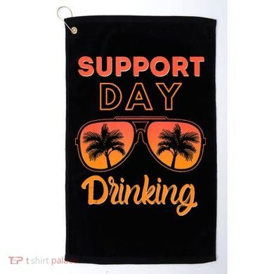 Support Day Drinking Funny Summer Beach Vacation Tank Top Golf Towel