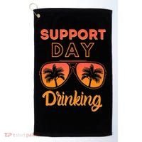 Support Day Drinking Funny Summer Beach Vacation Tank Top Golf Towel thumb 0