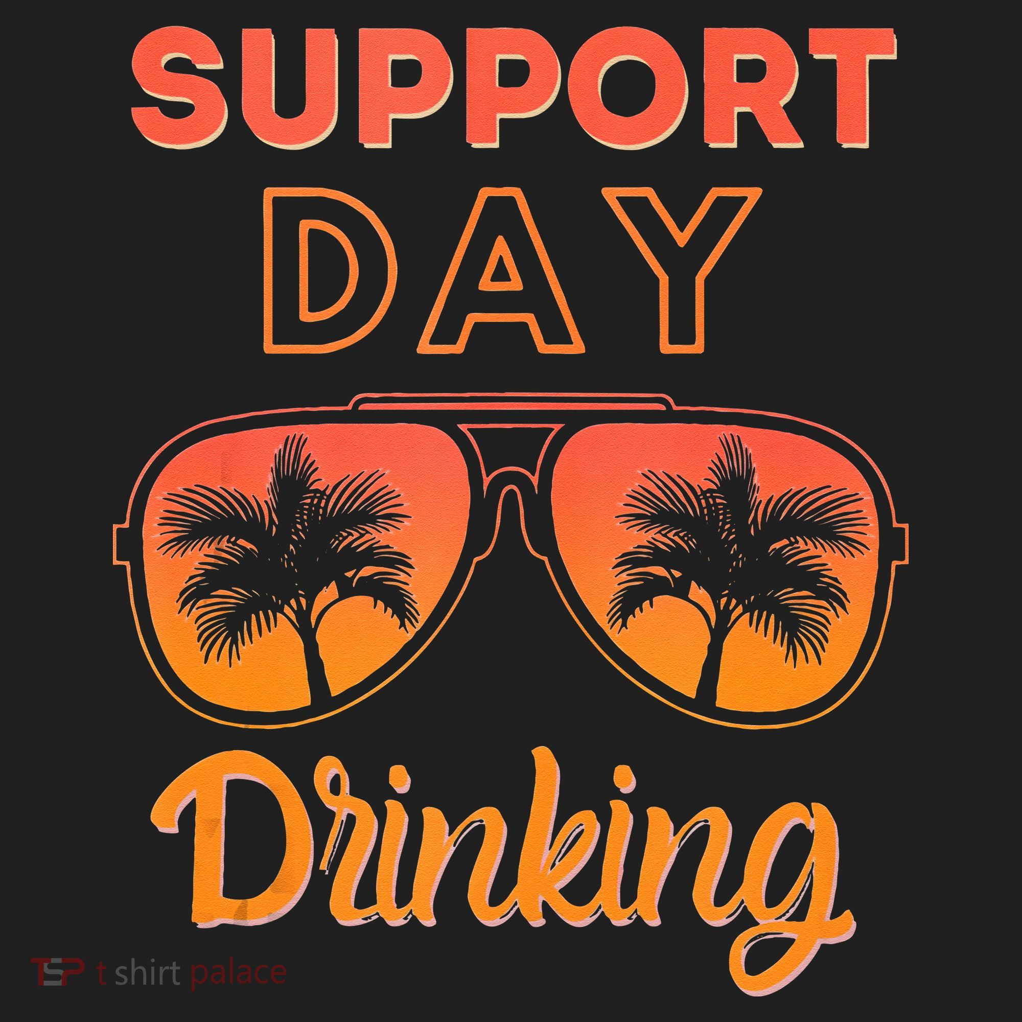 Support Day Drinking Funny Summer Beach Vacation Tank Top Golf Towel