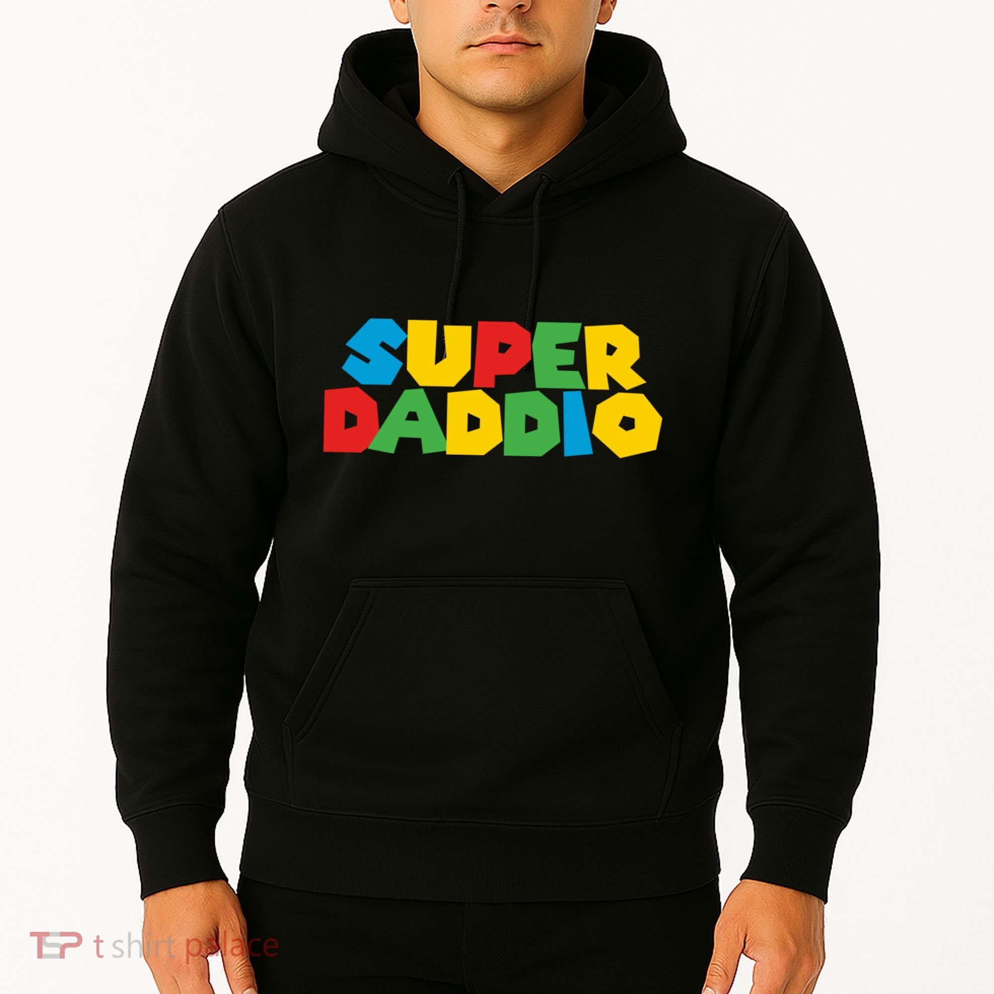 Super Daddio Dad Video Gamer Dad Fathers Day Funny Gift Hoodie