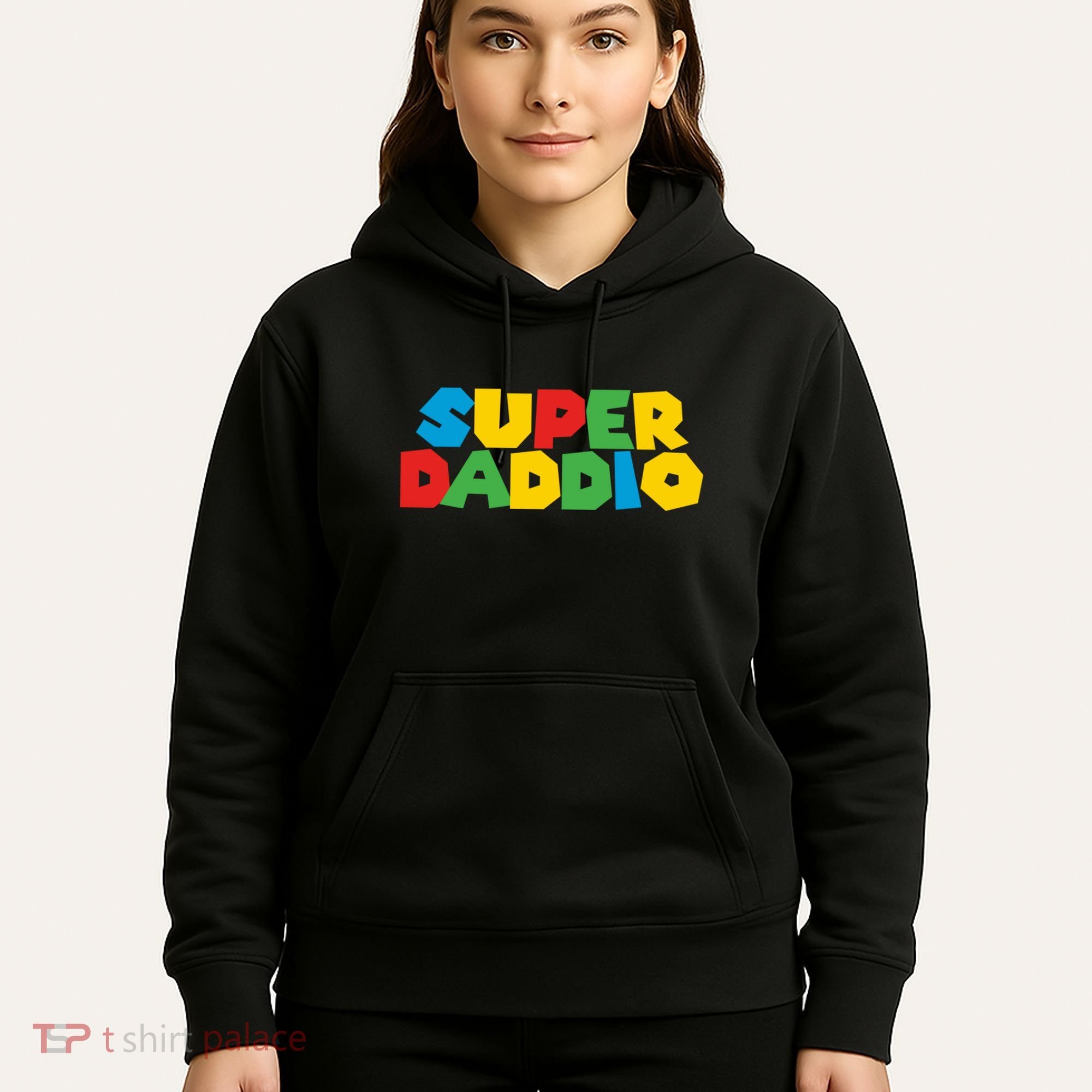 Super Daddio Dad Video Gamer Dad Fathers Day Funny Gift Hoodie