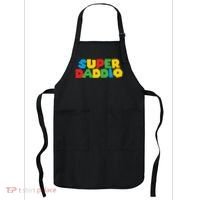 Super Daddio Dad Video Gamer Dad Fathers Day Funny Gift Apron thumb 0