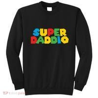Super Daddio Dad Video Gamer Dad Fathers Day Funny Gift Sweatshirt thumb 0