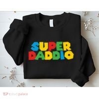 Super Daddio Dad Video Gamer Dad Fathers Day Funny Gift Sweatshirt thumb 2