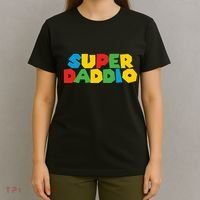 Super Daddio Dad Video Gamer Dad Fathers Day Funny Gift T-Shirt thumb 4