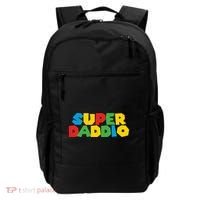 Super Daddio Dad Video Gamer Dad Fathers Day Funny Gift Backpack thumb 0