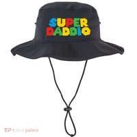 Super Daddio Dad Video Gamer Dad Fathers Day Funny Gift Bucket Hat thumb 0