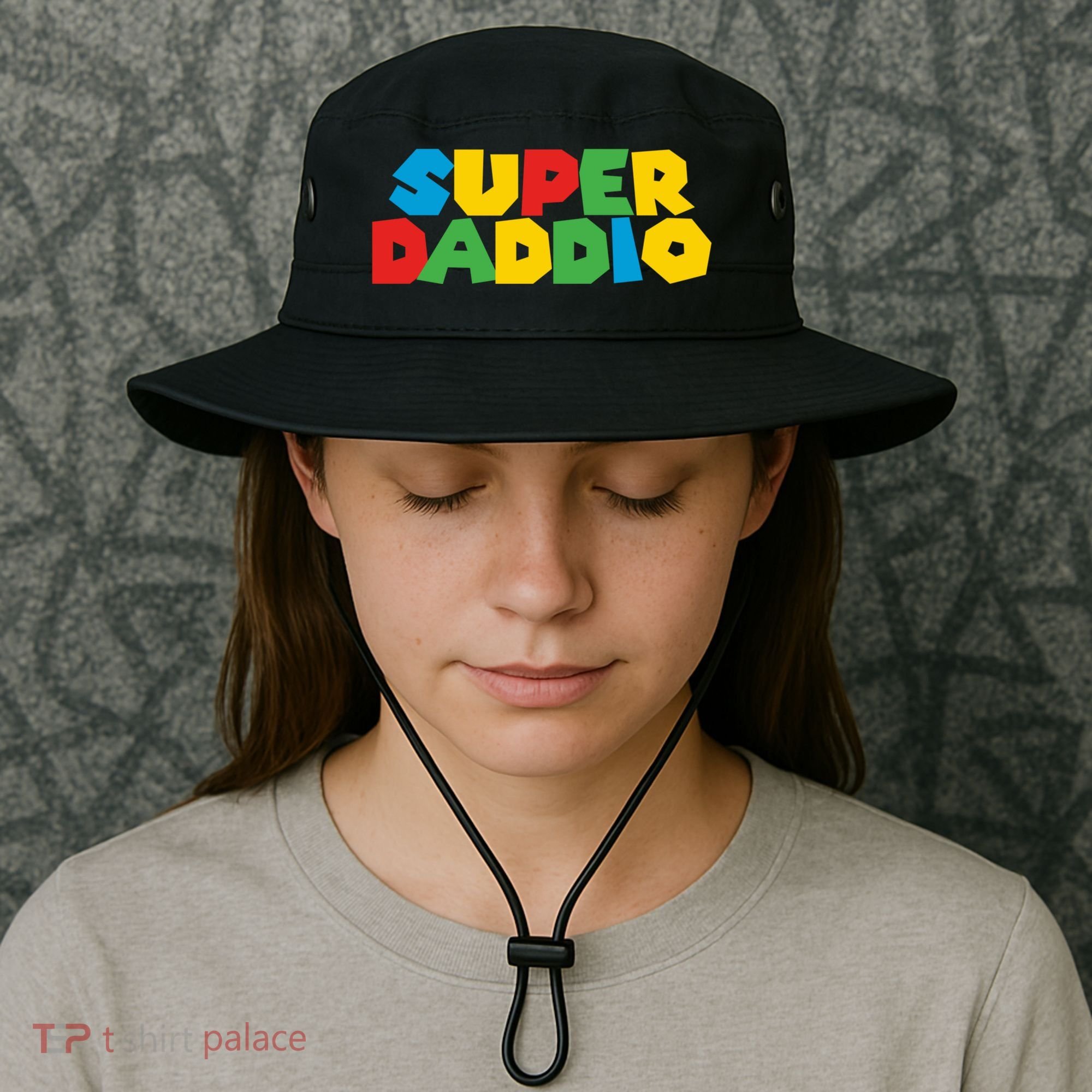 Super Daddio Dad Video Gamer Dad Fathers Day Funny Gift Bucket Hat