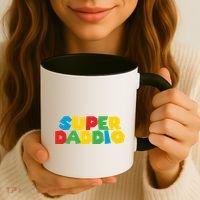 Super Daddio Dad Video Gamer Dad Fathers Day Funny Gift Coffee Mug thumb 3