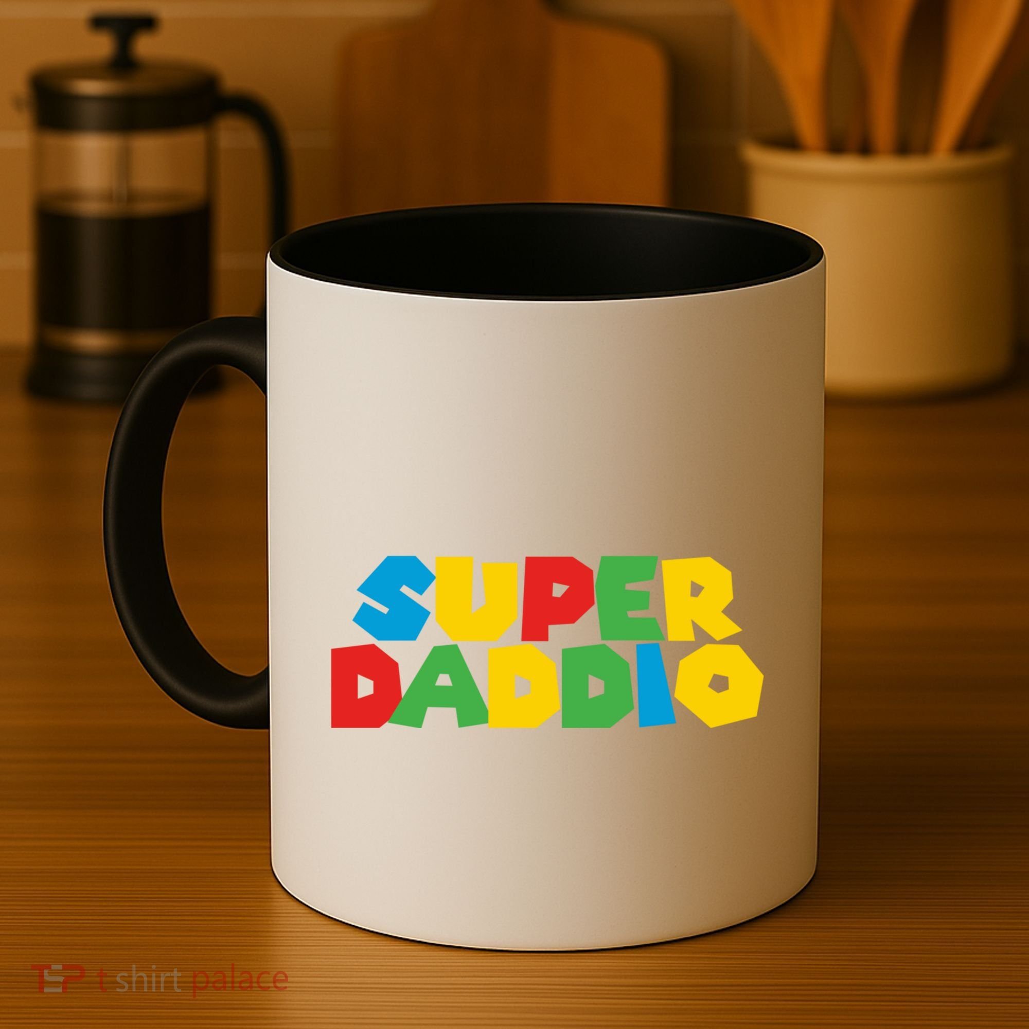 Super Daddio Dad Video Gamer Dad Fathers Day Funny Gift Coffee Mug