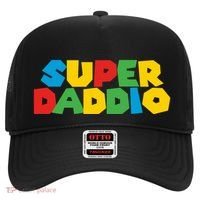 Super Daddio Dad Video Gamer Dad Fathers Day Funny Gift Hat thumb 0