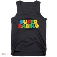 Super Daddio Dad Video Gamer Dad Fathers Day Funny Gift Tank Top thumb 0