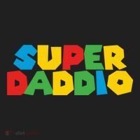 Super Daddio Dad Video Gamer Dad Fathers Day Funny Gift Golf Towel thumb 3
