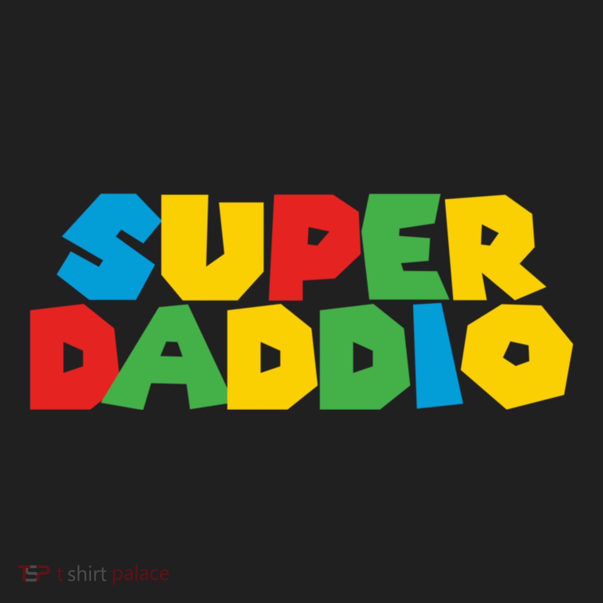 Super Daddio Dad Video Gamer Dad Fathers Day Funny Gift Golf Towel