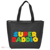 Super Daddio Dad Video Gamer Dad Fathers Day Funny Gift Tote Bag thumb 0