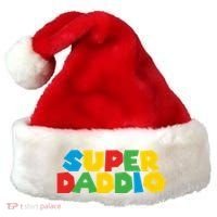 Super Daddio Dad Video Gamer Dad Fathers Day Funny Gift Santa Hat thumb 0
