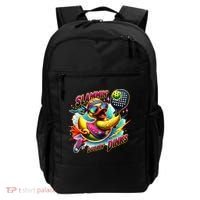 Slammin Duckin Dinks Funny Pickleball Rubber Duck Backpack thumb 0
