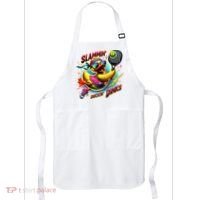 Slammin Duckin Dinks Funny Pickleball Rubber Duck Apron thumb 0