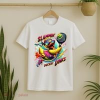 Slammin Duckin Dinks Funny Pickleball Rubber Duck T-Shirt thumb 2