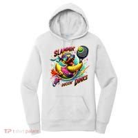 Slammin Duckin Dinks Funny Pickleball Rubber Duck Women's Hoodie thumb 0