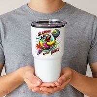 Slammin Duckin Dinks Funny Pickleball Rubber Duck Tumbler thumb 2