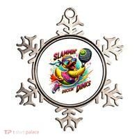 Slammin Duckin Dinks Funny Pickleball Rubber Duck Ornament thumb 0