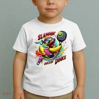Slammin Duckin Dinks Funny Pickleball Rubber Duck Toddler T-Shirt thumb 2