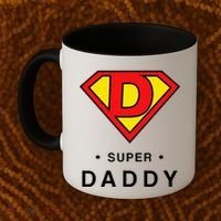 Super Daddy Dad Is My Hero Fathers Day Coffee Mug thumb 2
