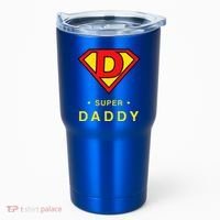 Super Daddy Dad Is My Hero Fathers Day Tumbler thumb 0