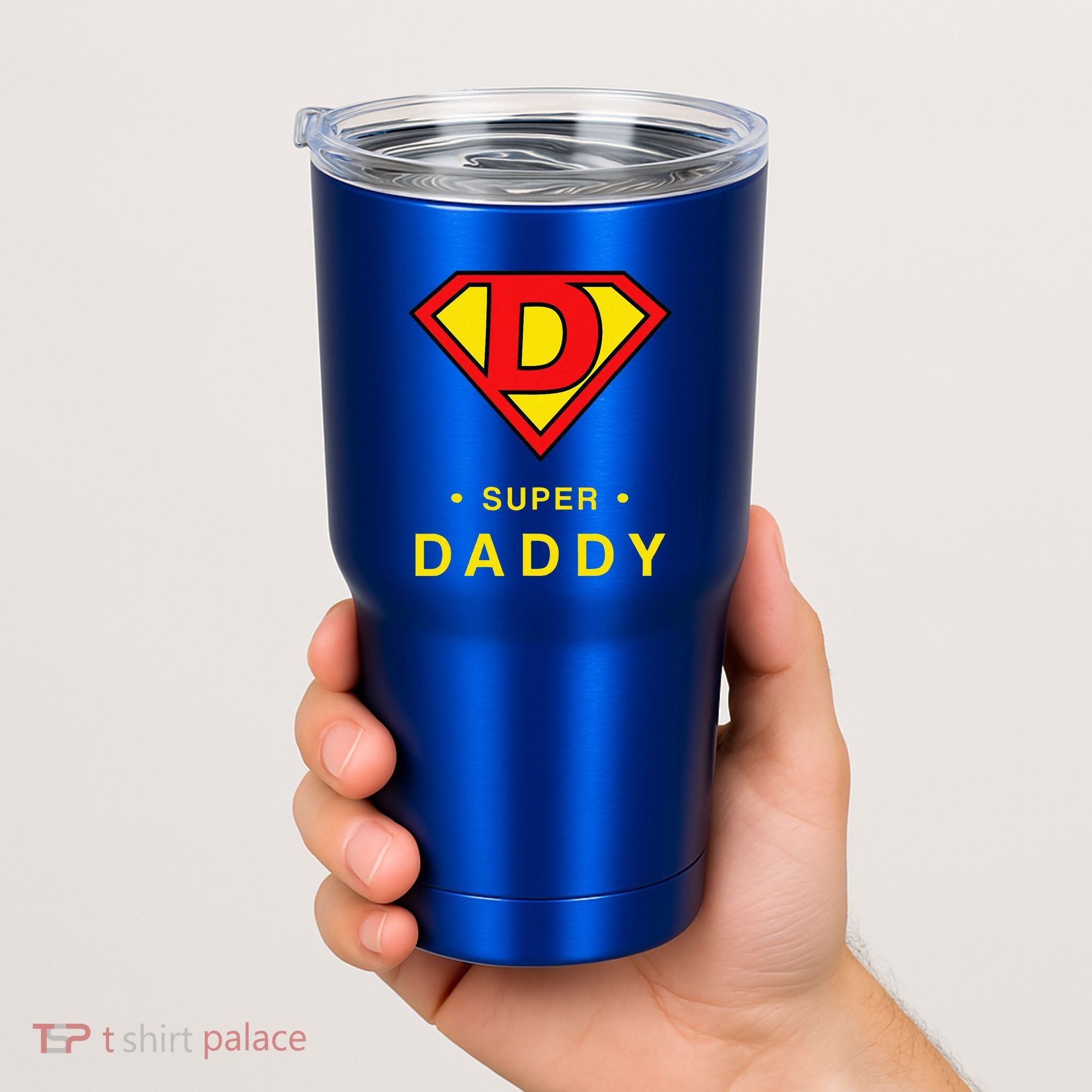 Super Daddy Dad Is My Hero Fathers Day Tumbler