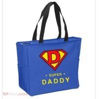 Super Daddy Dad Is My Hero Fathers Day Tote Bag thumb 2