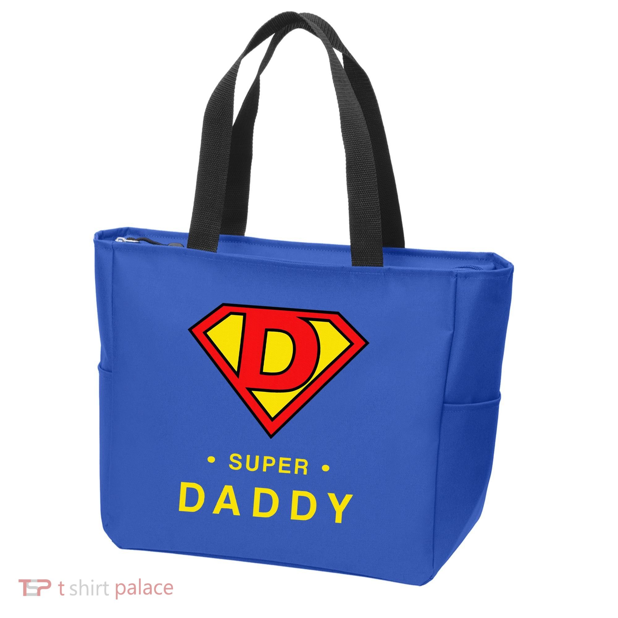 Super Daddy Dad Is My Hero Fathers Day Tote Bag